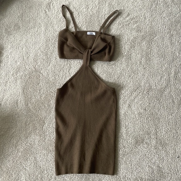 Brown cut out dress - Picture 2 of 2